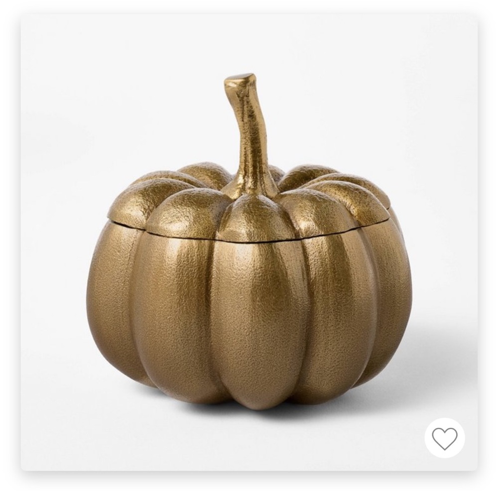 Studio McGee (Threshold) Gold Metal Pumpkin